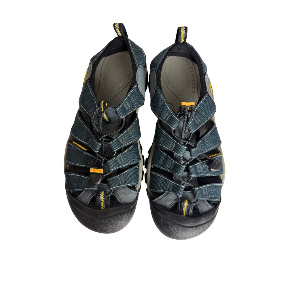Keen Newport H2 Mens Blue Black Waterproof Hiking Sport Sandals Size 9